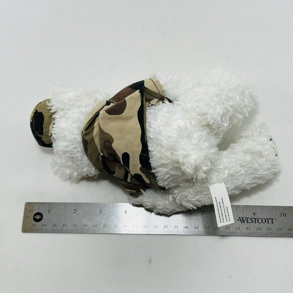 Artistic Toy Bear Plush Army Military Soldier Jacket Veteran Uniform Hat Costume - Picture 6 of 12